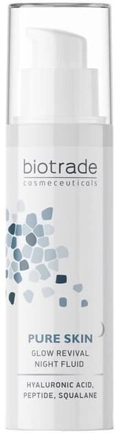 Флюїд для обличчя Biotrade Pure Skin нічний з гіалуроновою кислотою та пептидами, 50 мл