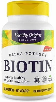 Біотин Healthy Origins Biotin 10000 мкг, 60 капсул