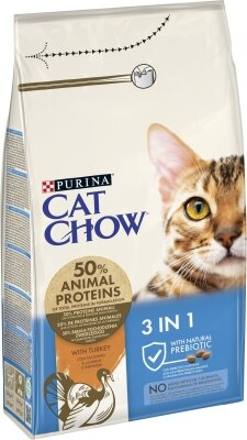 Корм сухий для котів Purina Cat Chow з індичкою, 1,5 кг
