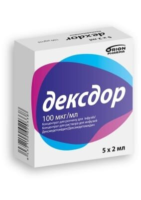 Дексдор концентрат для р-ну д/інф. 100 мкг/мл по 2 мл №5 в амп.