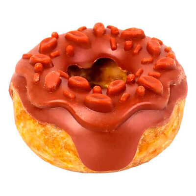 Ласощі Bubimex Donuts Chicken & Strawberry Пончик з курятиною і полуницею для собак, 7 см