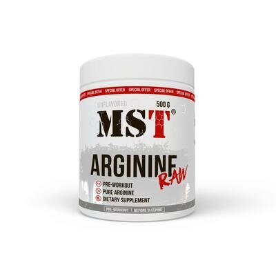 L-аргінін MST Nutrition Arginine RAW без смаку, 500 г