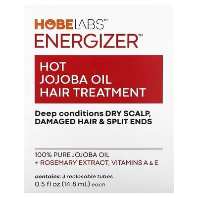 Олія жожоба Hobe Labs Energizer лікувальна для гарячого догляду за волоссям, 14,8 мл