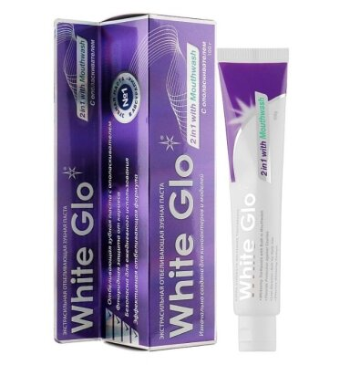Зубна паста White Glo відбілювальна з ополіскувачем 2 в 1, 100 г