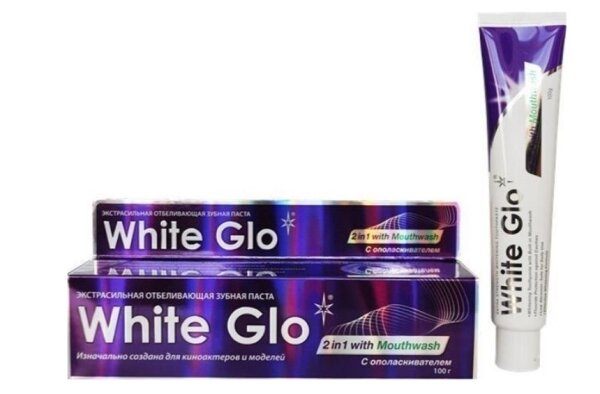 Зубна паста White Glo відбілювальна з ополіскувачем 2 в 1, 100 г