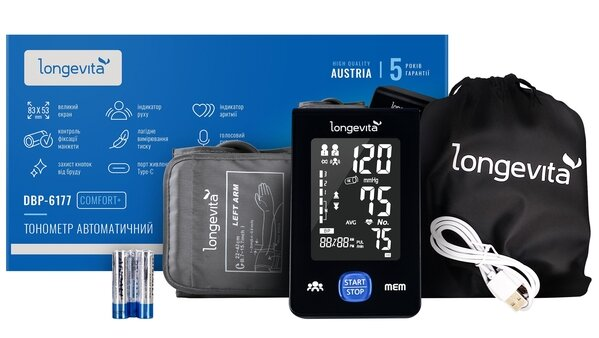 Тонометр Longevita DBP-6177 Comfort+ автоматичний