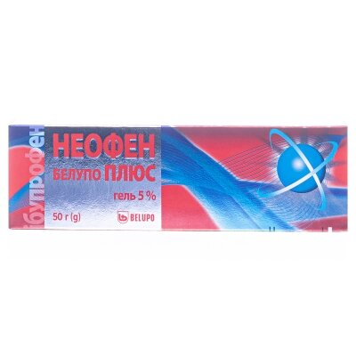Неофен Белупо плюс гель 50 мг/г по 50 г у тубах