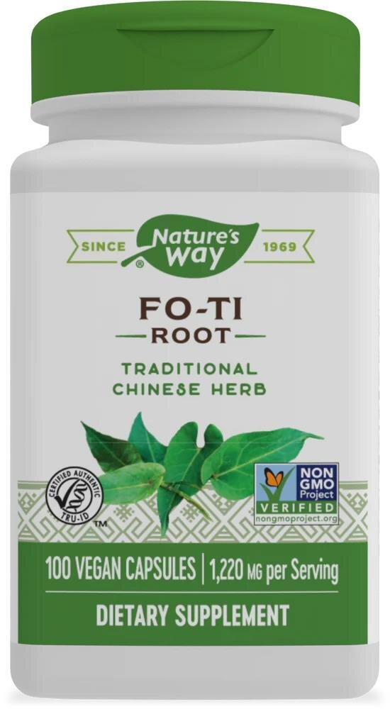 Горець багатоквітковий Nature's Way Fo-Ti Root, 100 веганських капсул