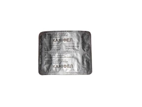 Каніфел (ДЛЯ ТВАРИН) антигельмінтик, 10 таблеток