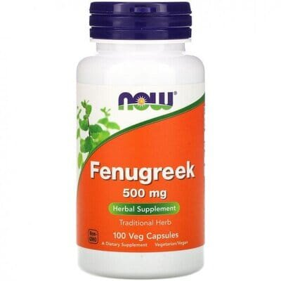 Пажитник NOW Fenugreek 500 мг вег. капсули №100