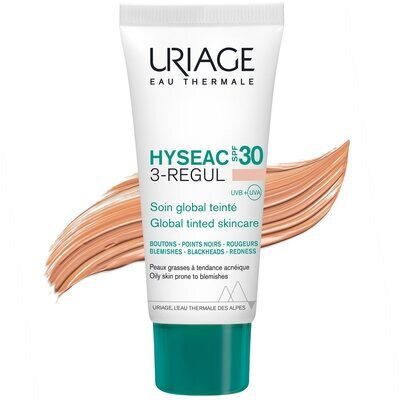 Крем тональний Uriage Hyseac 3-Regul універсальний догляд, SPF 30, 40 мл