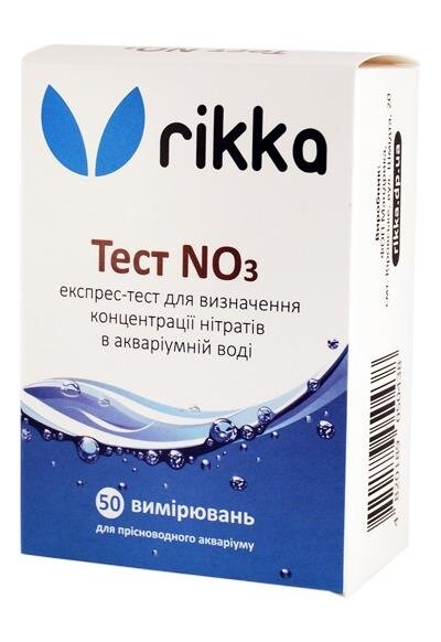 Тест NO3 Rikka для визначення концентрації нітратів в акваріумній воді