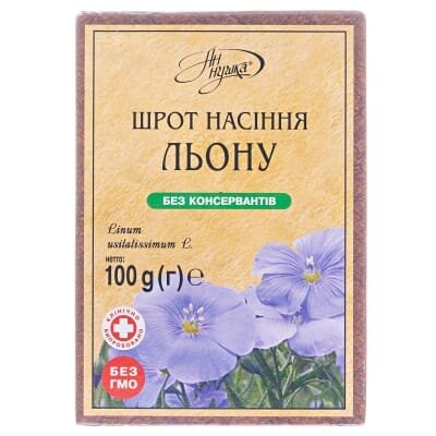 Шрот насіння льону по 100 г в пач.