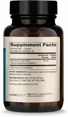 Кремний Dr. Mercola Silica Collagen Builder, 60 капсул