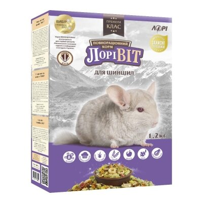 Корм для шиншил Лорівіт, 1,5 кг