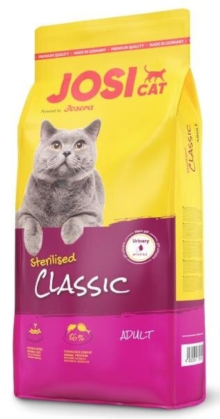 Корм сухий для дорослих стерилізованих котів Josera JosiCat Classic Sterilised, 10 кг