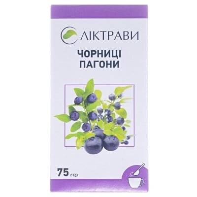 Чорниці пагони по 75 г у пач. з внут. пак.