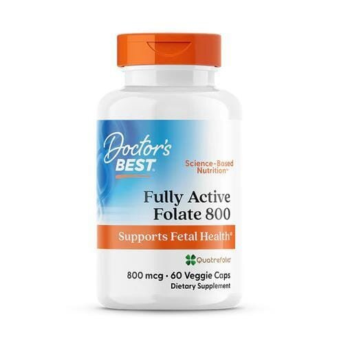 Фолат Doctor's Best Fully Active Folate 800 мкг, 60 капсул