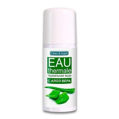 Термальна вода Clean&Sujee з алое для обличчя, шиї та зони декольте, 70 мл