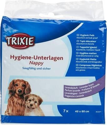 Пелюшки одноразові Trixie 23371 для собак 40 х 60 см з ароматом лаванди, 7 штук