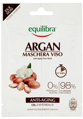Маска для обличчя Equilibra Аргана омолоджуюча, 2 х 7,5 г