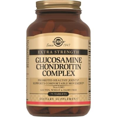 Глюкозамін хондроїтин комплекс Solgar Glucosamine Chondroitin Complex Extra Strength таблетки №75