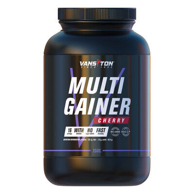 Гейнер Vansiton Multigainer, вишня, 1,5 кг