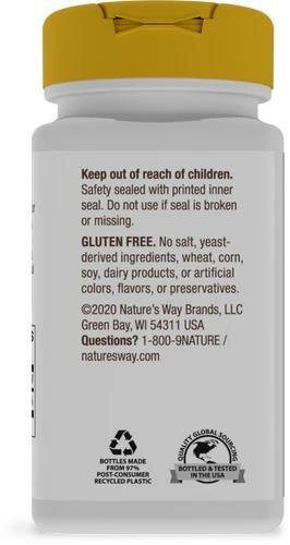 Ніацин Nature's Way Niacin (Vitamin B3) 100 мг, 100 капсул
