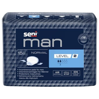 Прокладки урологiчнi Seni Man Normal Level 2, 15 штук