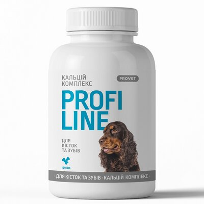 Кальцій Комплекс ProVET Profiline для кісток та зубів для собак, 100 таблеток