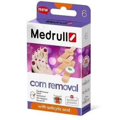 Пластир мозольний Medrull Corn removal з саліциловою кислотою, 6 штук