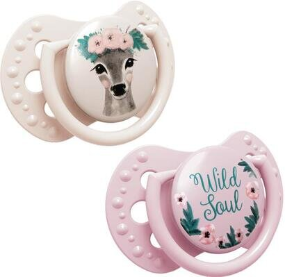 Пустушка силіконова Lovi Wild Soul динамічна, 22/883 girl, 3-6 місяців, 2 шт