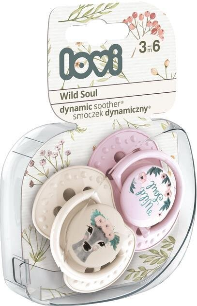 Пустушка силіконова Lovi Wild Soul динамічна, 22/883 girl, 3-6 місяців, 2 шт