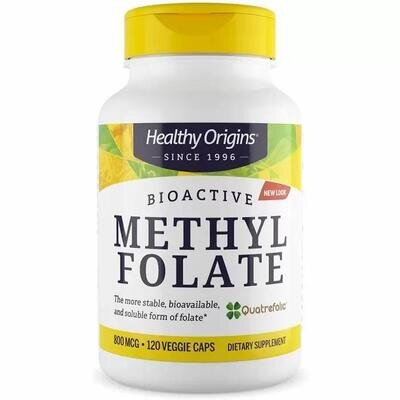 Метілфолат Healthy Origins Methyl Folate 800 мкг, 120 капсул