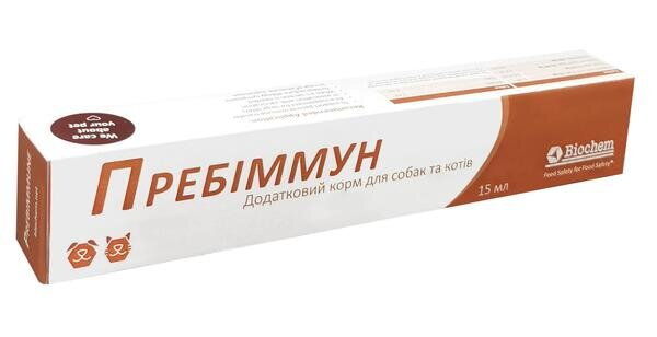 Пребіммун паста для зміцнення імунітету у котів та собак, 15 мл