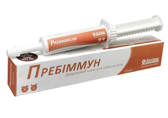 Пребіммун паста для зміцнення імунітету у котів та собак, 15 мл