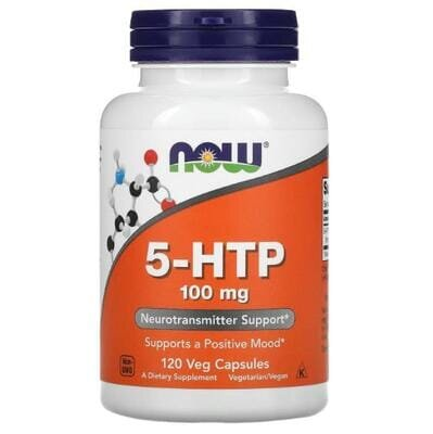 5-гідрокситриптофан NOW 5-HTP 100 мг вег. капсули №120