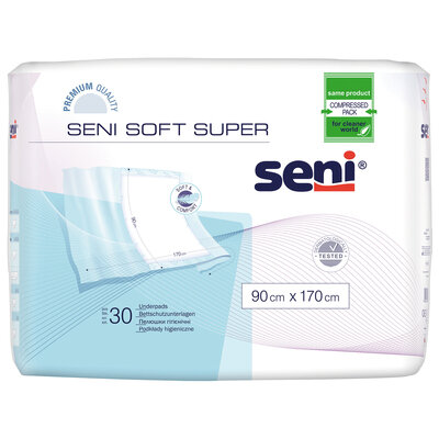 Пелюшки Seni Soft Super одноразові гігієнічні 90х170 см, 30 шт