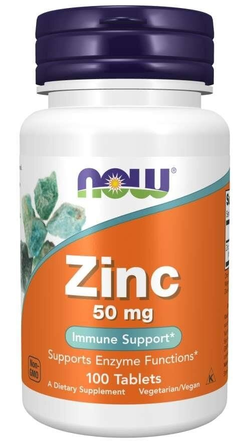 Цинк NOW Zinc 50 мг таблетки №100
