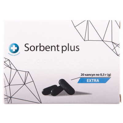 Сорбент+ (Карбоактив) Solution Pharm капсули №20
