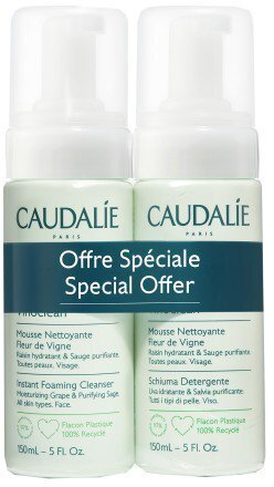 Піна-мус Caudalie Vinoclean Fleur de Vigne для вмивання, 2 шт х 150 мл