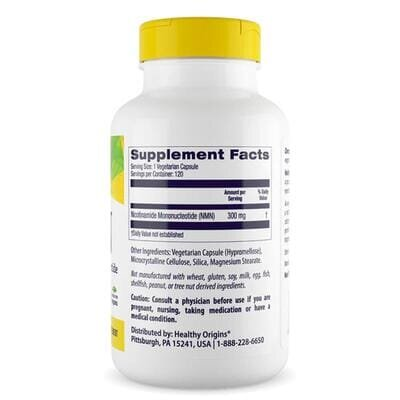 Нікотинамід мононуклеотид НМН Healthy Origins Nicotinamide Mononucleotide NMN 300 мг, 120 вегетаріанських капсул