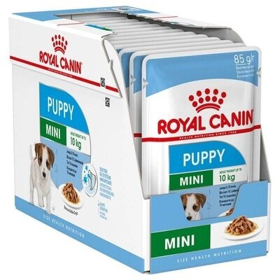 Корм вологий Royal Canin Mini Puppy (пауч) для цуценят малих порід, 2-10 місяців, 12 штук по 85 г