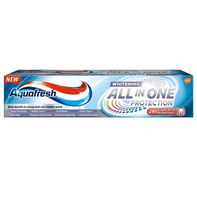 Зубна паста Aquafresh All in One Protection захист все в одному, відбілююча, 100 мл