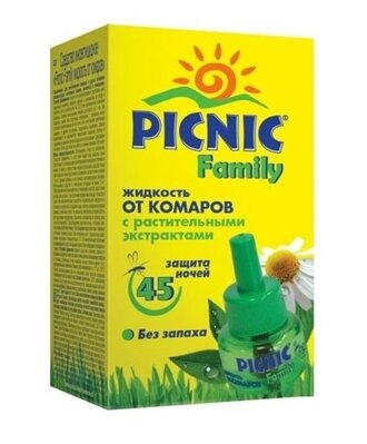 Рідина від комарів Picnic Family 45 ночей, 30 мл
