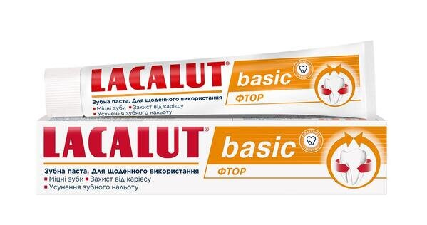 Зубна паста Lacalut Basic Фтор, 75 мл