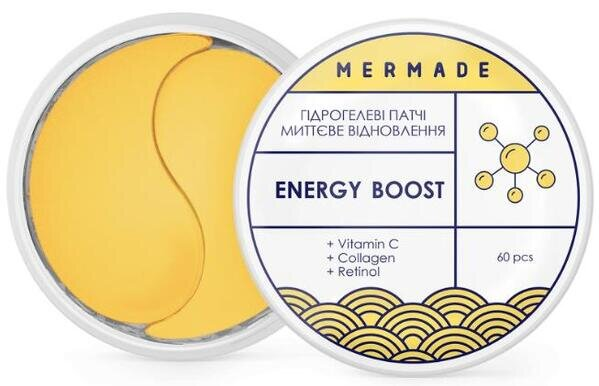 Патчі під очі Mermade Energy Boost гідрогелеві вітамінізовані, 60 шт