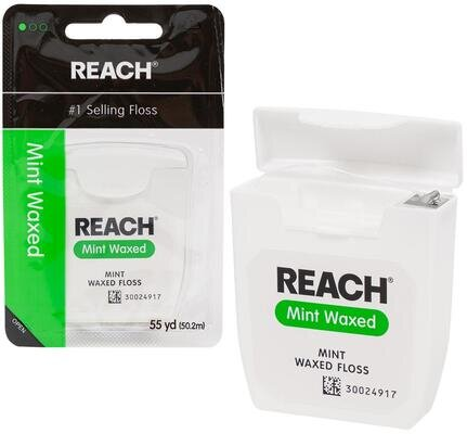 Зубна нитка Reach Mint Waxed Floss, 50 м