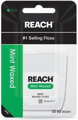 Зубна нитка Reach Mint Waxed Floss, 50 м