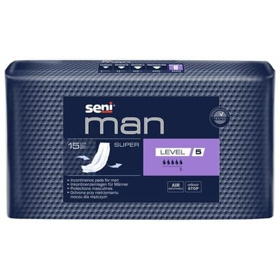 Прокладки урологiчнi Seni Man Super Level 5, 15 штук